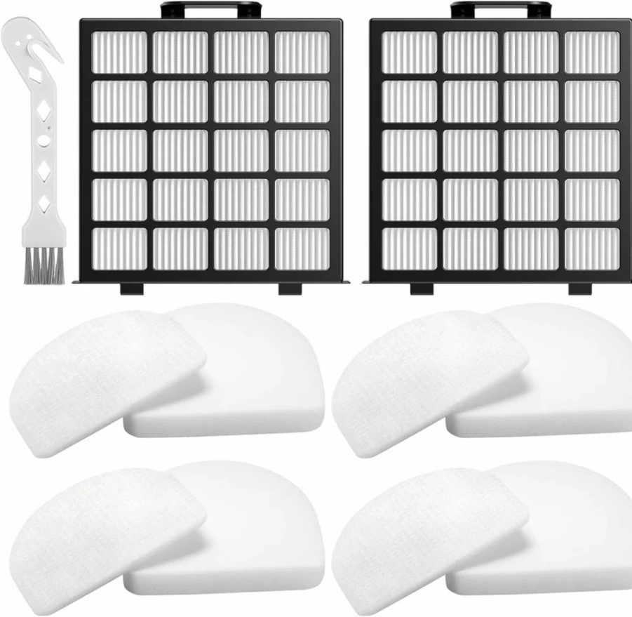 iSingo 6-Pack Replacement Filters for Shark PowerDetect AZ4002/AZ4000/AZ4000C/AZ4002W Vacuum - 2 HEPA + 4 Foam & Felt Filters