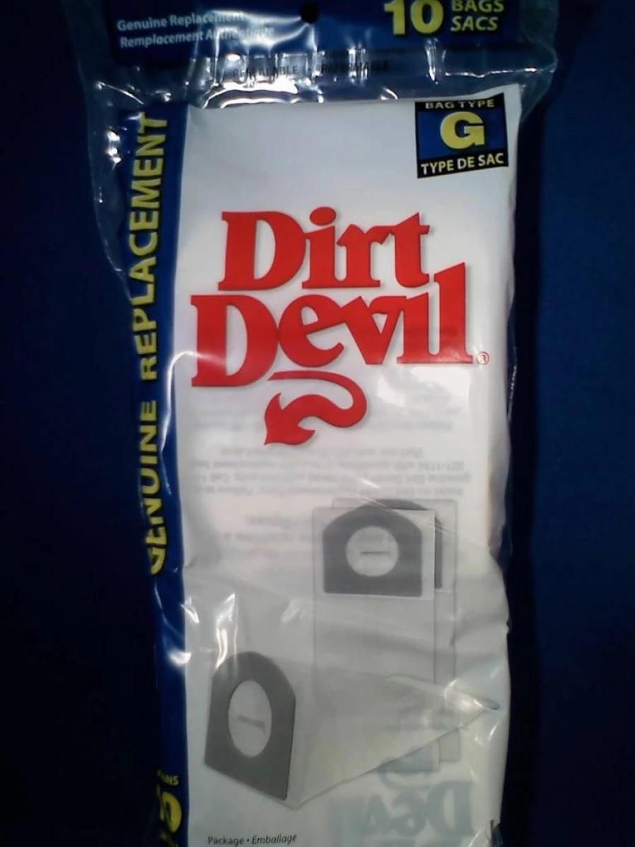Dirt Devil Type G Vacuum Bags 10-Pack, Compatible with Multiple Models, 3010348001, White, OEM Replacement Filters for Powerful Cleaning